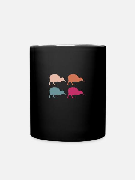 New Zealand Kiwi New Zealanders - Full Colour Mug - black