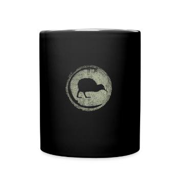 Neuseeland - Tasse einfarbig - Schwarz - Vorne