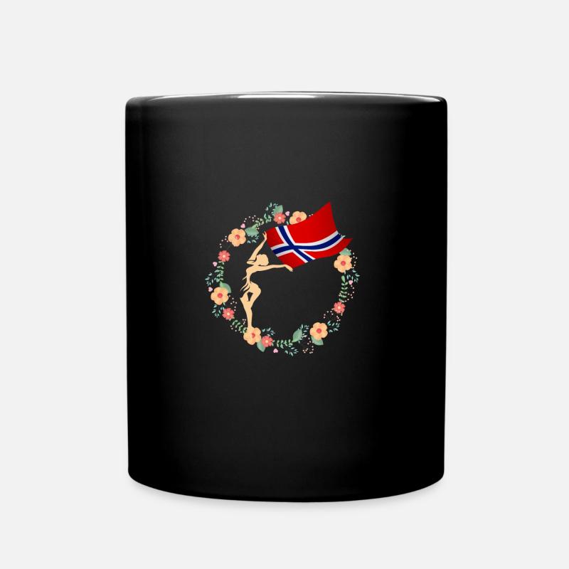 Norwegen Wikinger Norweger - Tasse einfarbig - Schwarz
