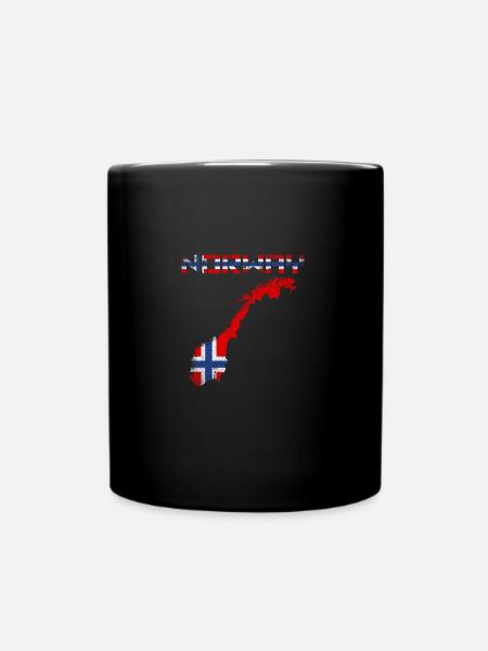 Norvège Norvégiens - Mug uni - noir