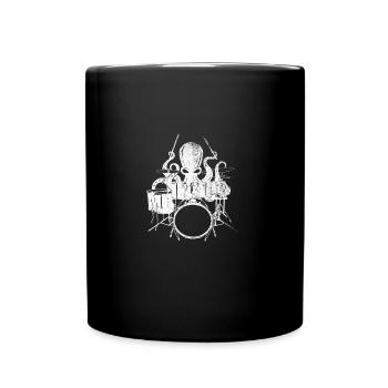 Tambours de poulpe - Mug uni - noir - Devant