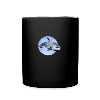 Orca predator fish - Full Colour Mug - black - Front