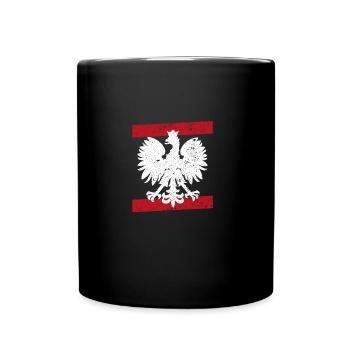 Poland Polish eagle Polska - Full Colour Mug - black - Front