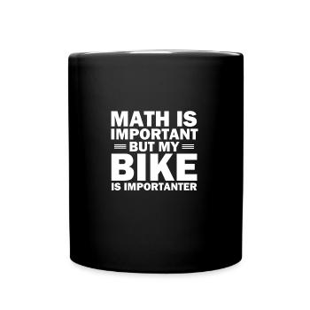 Vélo vélo math nerd vélo de route idée de vélo de montagne - Mug uni - noir - Devant