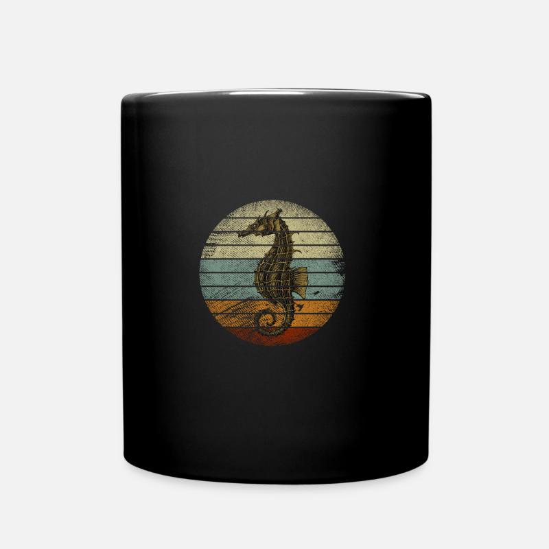 Seepferdchen - Tasse einfarbig - Schwarz