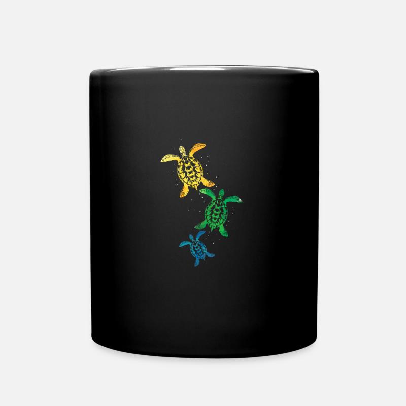 tortue - Mug uni - noir