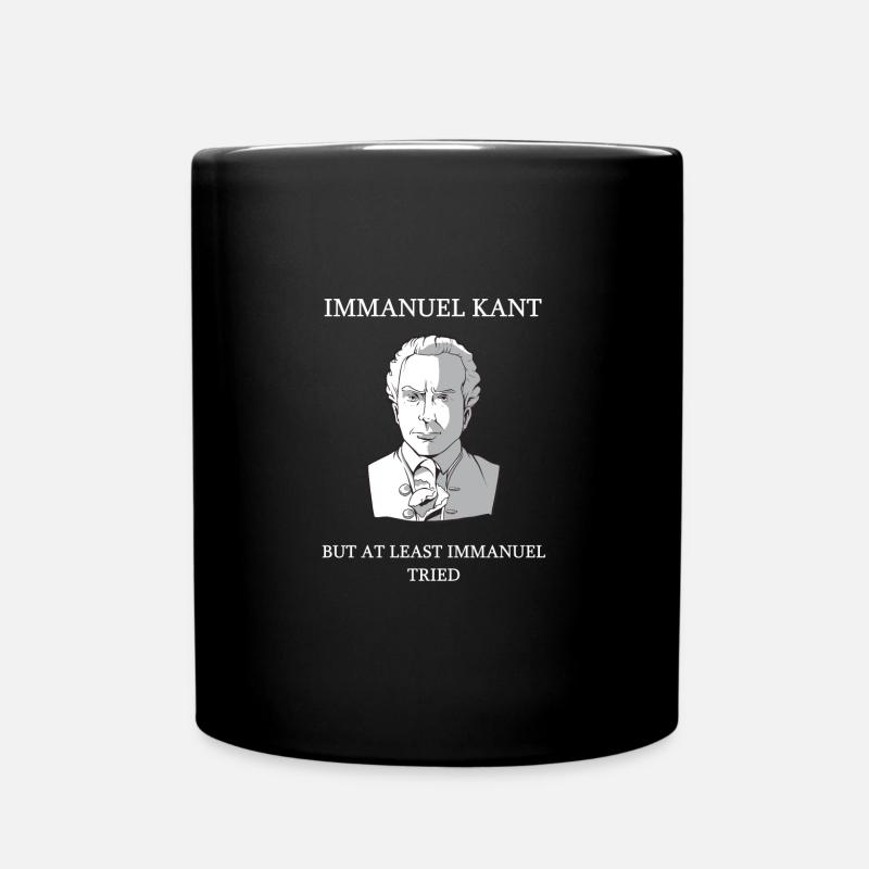 Philosophie Immanuel Kant Philosoph Lustig Spruch - Tasse einfarbig - Schwarz