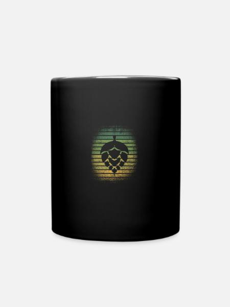 Bier - Tasse einfarbig - Schwarz