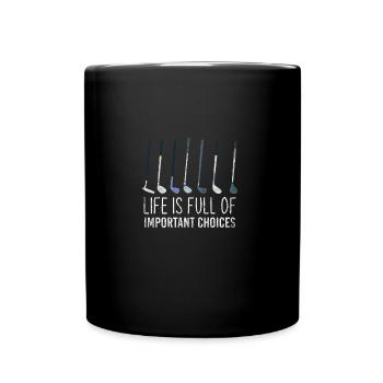 Golf golfer - Full Colour Mug - black - Front