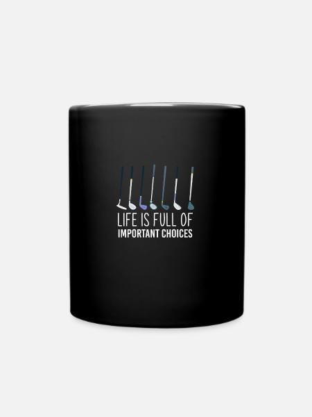 Golf golf - Full Colour Mug - black