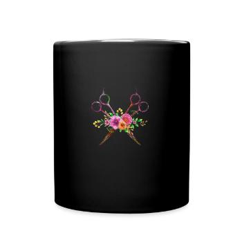 hair stylist - Full Colour Mug - black - Front