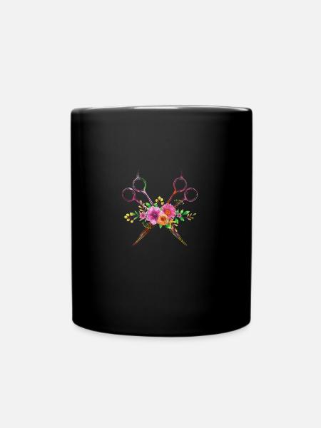 Frisör - Tasse einfarbig - Schwarz