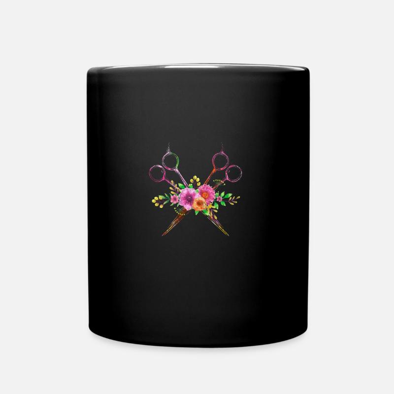 Frisör - Tasse einfarbig - Schwarz