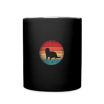 Rongeur loutre rétro - Mug uni - noir - Devant