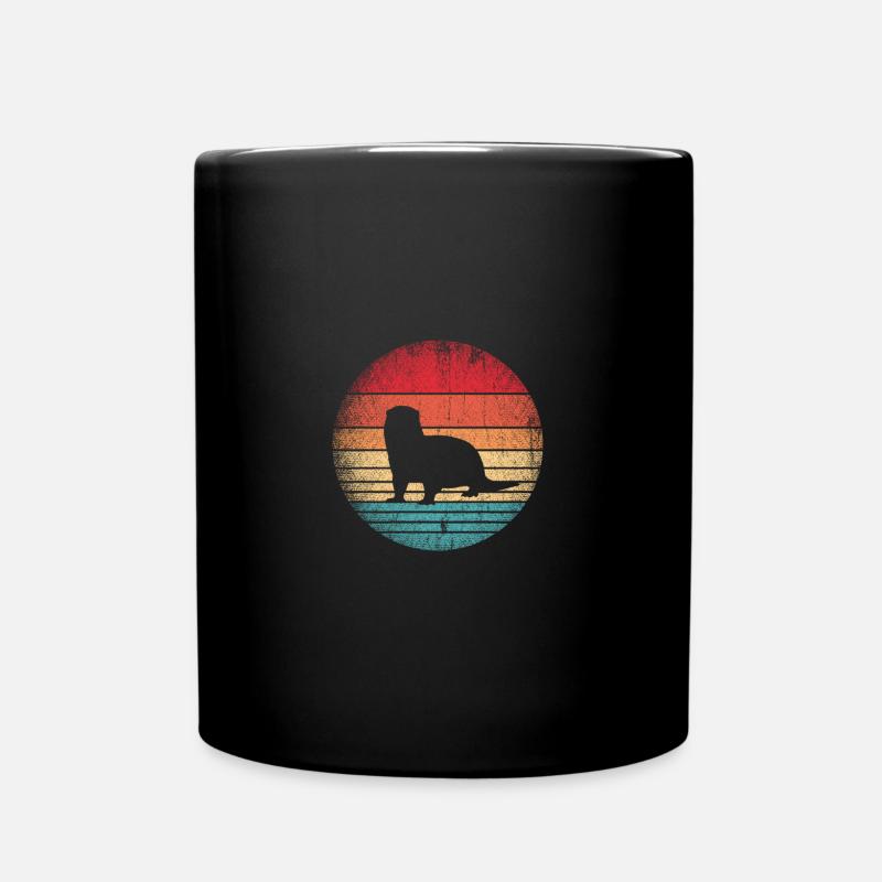 Rongeur loutre rétro - Mug uni - noir