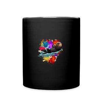 otter - Full Colour Mug - black - Front