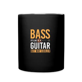 Guitare basse - Mug uni - noir - Devant