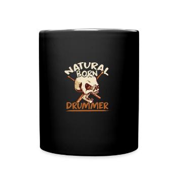 Batteur de batterie - Mug uni - noir - Devant