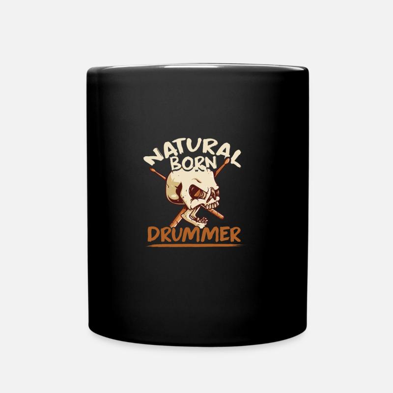 Schlagzeug Drummer - Tasse einfarbig - Schwarz