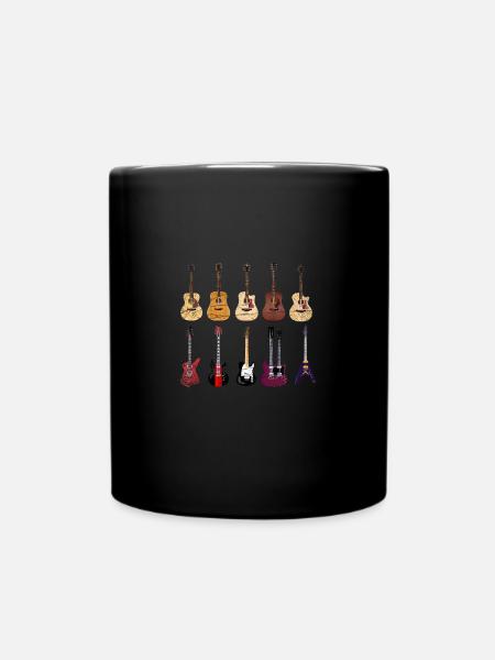 Gitarre Musik Gitarrenspieler - Tasse einfarbig - Schwarz