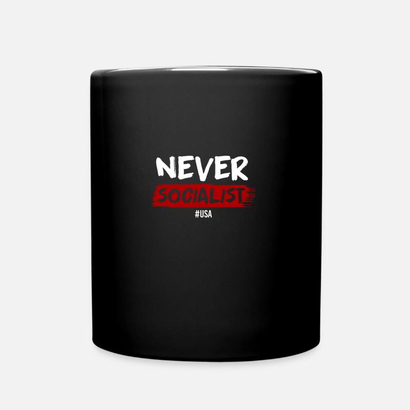 Antisozialismus - Tasse einfarbig - Schwarz