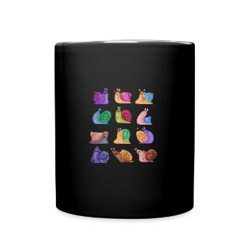 Cadeau d'escargot - Mug uni - noir - Devant
