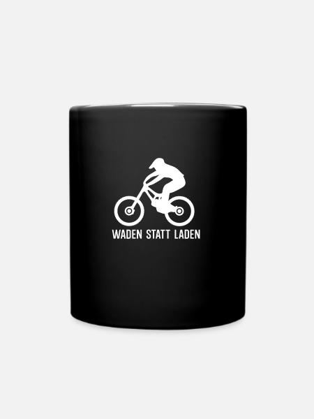 Waden statt laden - Tasse einfarbig - Schwarz