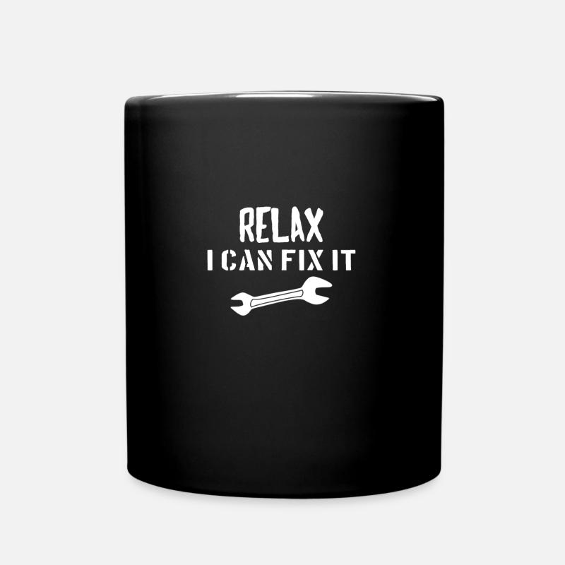 HANDYMAN: I can fix it - Tasse einfarbig - Schwarz