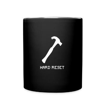 Sys Admin Hard Reset White White ITSys Admin Hard - Tasse einfarbig - Schwarz - Vorne