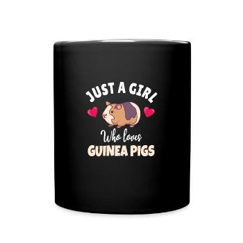 GUINÉE PIG: Love Pigs - Mug uni - noir - Devant