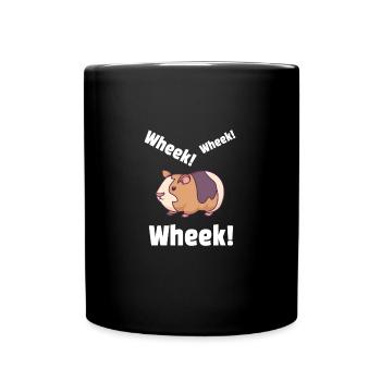 Guinea Pig Guinea Pig: Wheek! Wheek! - Full Colour Mug - black - Front