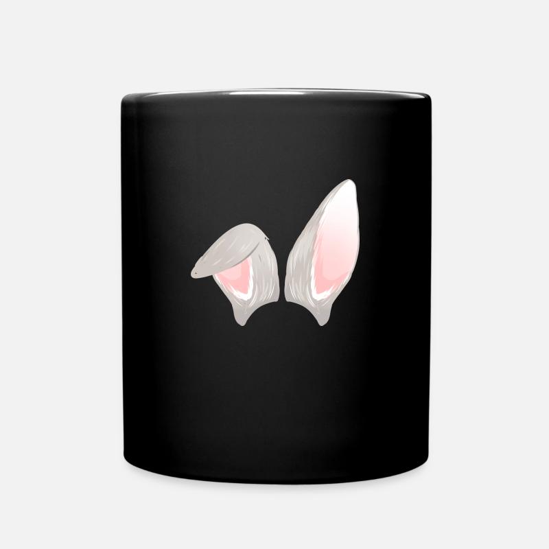 Rabbit ears - Full Colour Mug - black