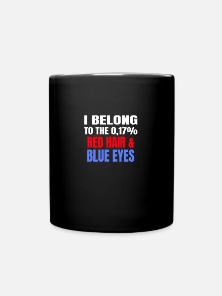 Redhead Ginger : I Am The 0.17 Percent - Full Colour Mug - black