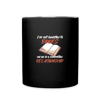 BOOKS / READING : Not Addicted To Books - Mug uni - noir - Devant