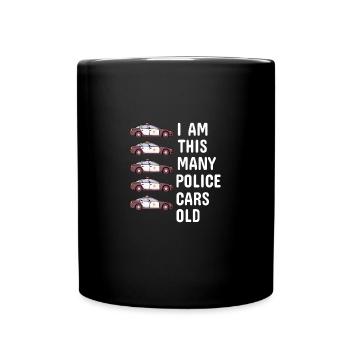 fifth birthday Police Car 5. Birthday - Mug uni - noir - Devant