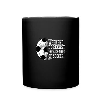 Football Sport Soccer Player 100% chance of soccer - Mug uni - noir - Devant