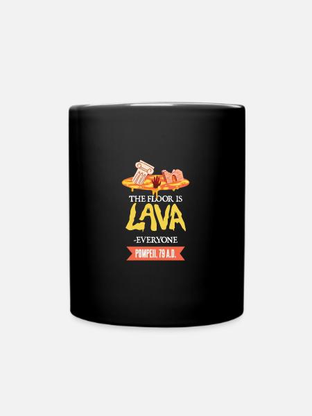 Roman History / Pompeii : the floor is lava - Full Colour Mug - black