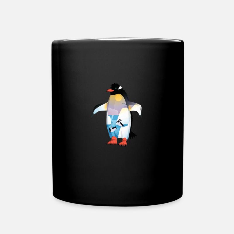 Pinguin Penguin Gift - Tasse einfarbig - Schwarz