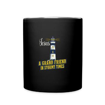 Christianity Jesus Lighthouse Jésus a grand ami - Mug uni - noir - Devant