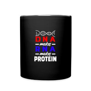 Biology Student Teacher Gift DNA Makes RNA - Tasse einfarbig - Schwarz - Vorne