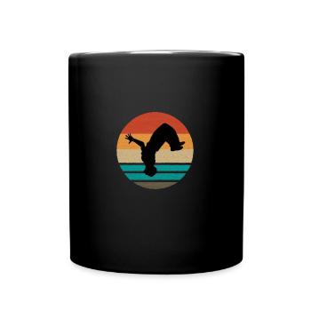 GYMNASTICS TUMBLER : Backflip - Tasse einfarbig - Schwarz - Vorne