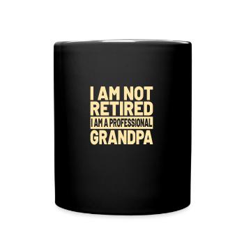 Retirement Retiree Grandpa : Grand-père professionnel - Mug uni - noir - Devant
