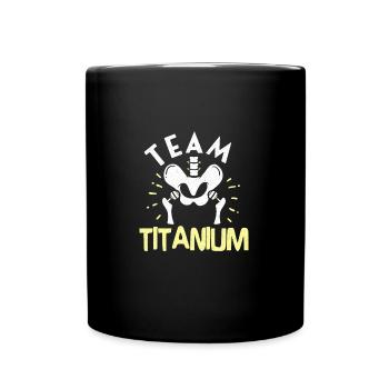 Hip Replacement Hip Surgery Post-OP Rehab Gift - Full Colour Mug - black - Front