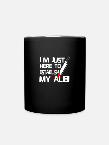 True Crime Detective Serial Killer Documentaries - Full Colour Mug - black