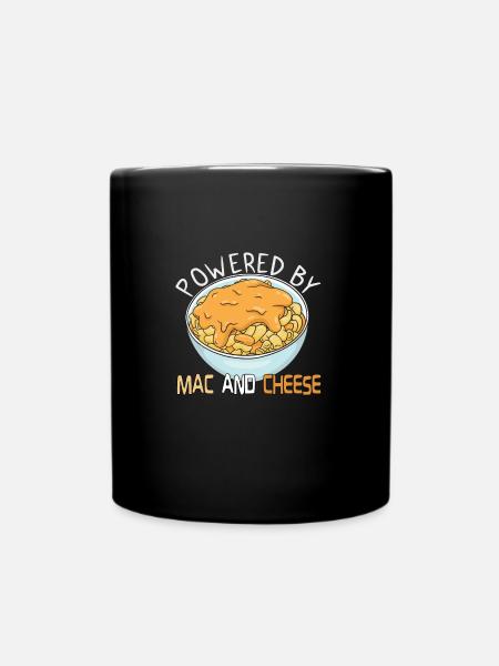 MAC AND CHEESE GIFT : alimenté par Mac and Cheese - Mug uni - noir