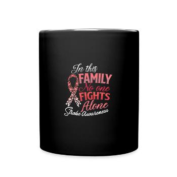 Accident vasculaire cérébral Survie d’accident vasculaire cérébral Rééducation - Mug uni - noir - Devant