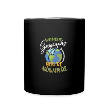 Geography Earth Science Geography Teacher Ecology - Full Colour Mug - black - Front