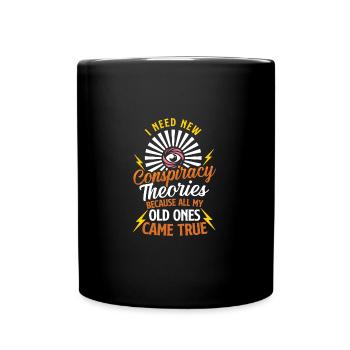 Théories du complot théoriciens du complot - Mug uni - noir - Devant