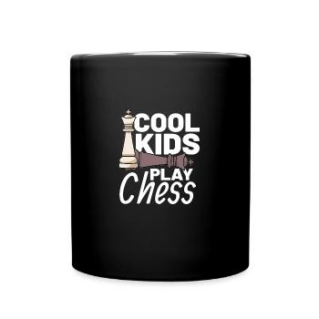 CHESS PLAYER CHESSBOARD CHESS GAME BOARD GAME GIFT - Mug uni - noir - Devant