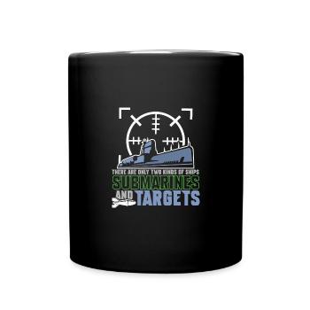 Submarine Submarines Veteran Military Navy Gift - Full Colour Mug - black - Front